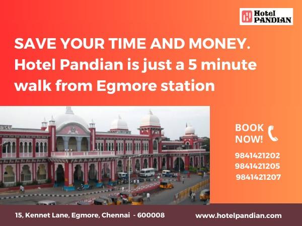 Best Hotel in Chennai Near Egmore Railway Station